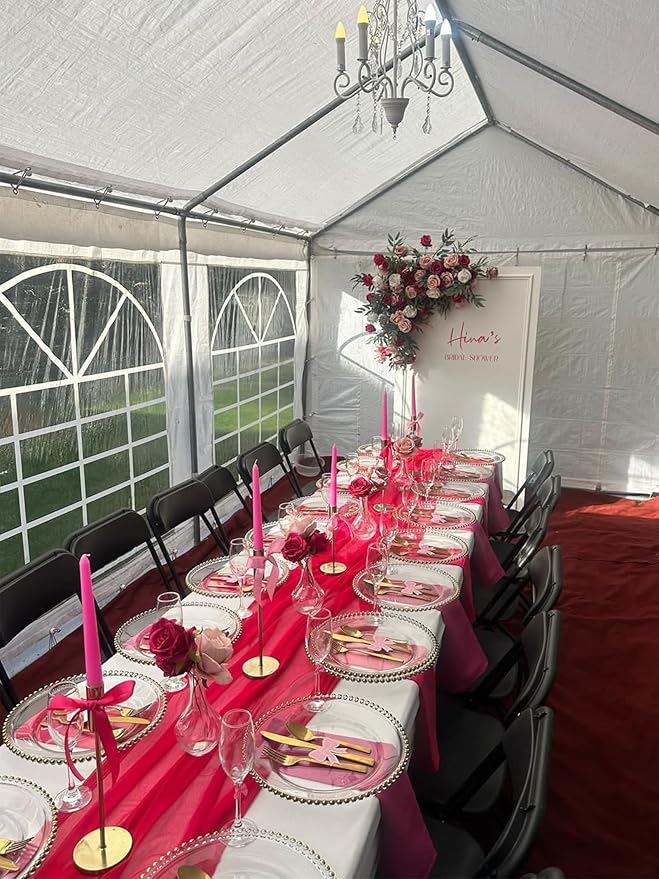 8 Pack Red Cheesecloth Table Runner 35x120 Inches Boho Gauze Rustic Christmas Cheese Cloth Table Runners 10ft Long Romantic Sheer Table Runner for Wedding Bridal Baby Shower Party Decor