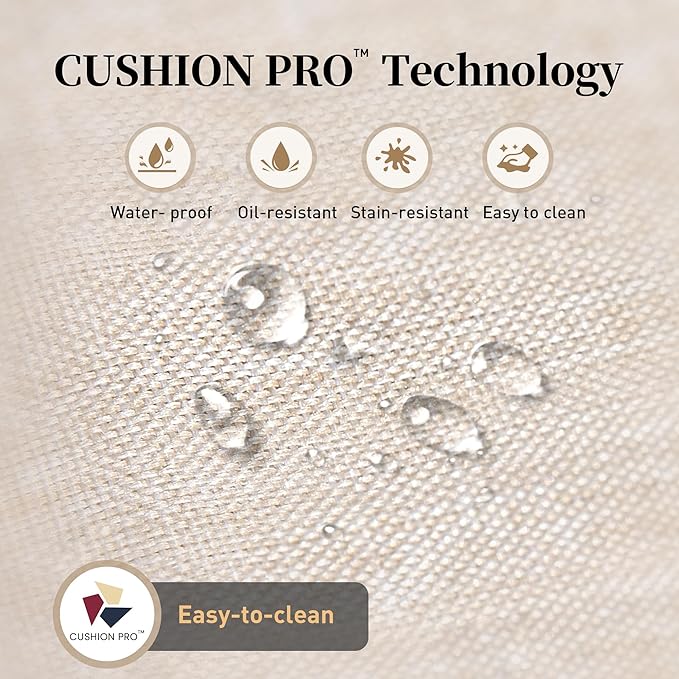 Patio Furniture Set Outdoor Furniture Brown Wicker Rattan Patio Conversation Sets with Cushion Outside Sofa Set,5 Pieces 7 Seats,Beige