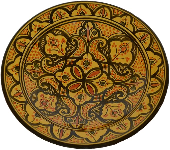 Ceramic Plates Handmade Moroccan Plate Serving 12 Inches Decorative Bowl