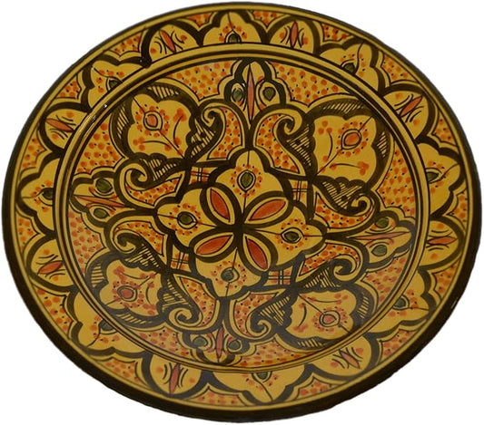 Ceramic Plates Handmade Moroccan Plate Serving 12 Inches Decorative Bowl