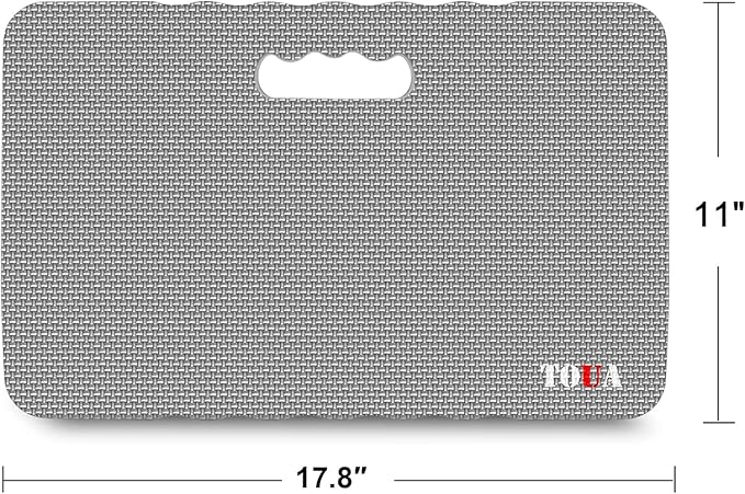 Kneeling Pad Thick Extra Large High Density Foam Comfort Kneeling Pad for Work Gardening Yoga Exercise Garden Knee Pad 2 Pack Gray