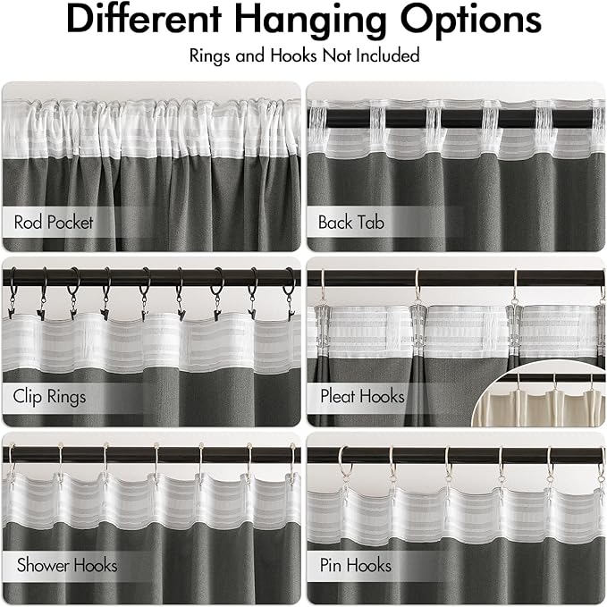 MIULEE Cream Beige Polyester Curtains 96 inches Long 2 Panels -Luxury Pinch Pleated Room Darkening Window Drapes for Bedroom Living Room Thermal Insulated Super Soft, Back Tab Rod Pocket Elegant Decor