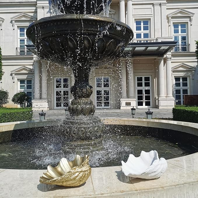 Medium White Scalloped Clam Shell Bowl Sea Shell Decor for Nautical Beach House,Coastal Decor Gift of Housewarming and Wedding Party