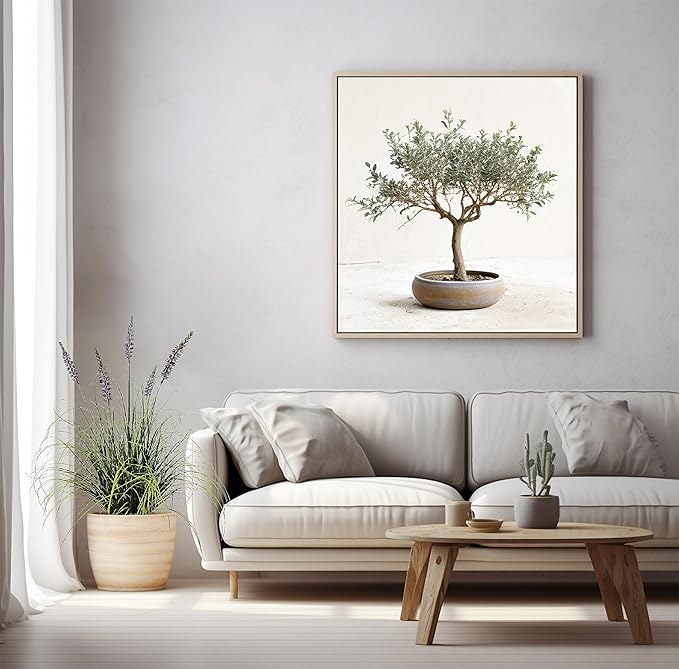 Artificial Plant 35in(1pack) Tall Artificial Lavender Plant,Faux Plants Indoor Home Decorative Artificial Plants & Flowers in Pot Fake Plant, House Plant Indoor