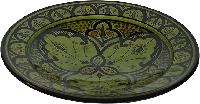 Ceramic Plates Moroccan Handmade Serving, Wall Hanging, Exquisite Colors Decorative Large 12 inches Diameter