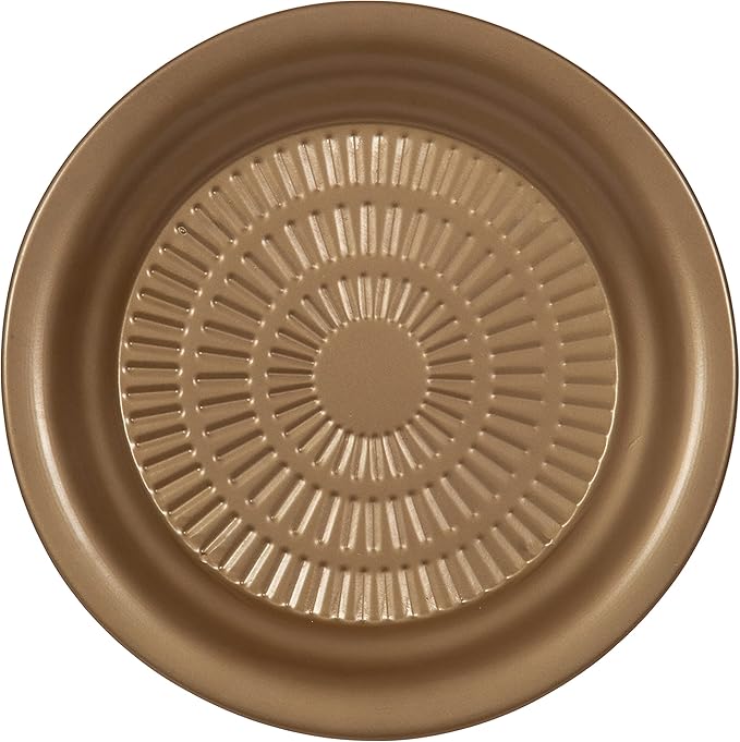 Kate and Laurel Mahdavi Modern Plant Stand Table; 12 x 12 x 27; Gold; Unique Accent Table with Textured Top