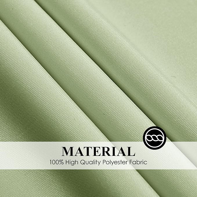 Round Tablecloth 120 Inch 6 Pack Sage Green Tablecloths Washable Decorative Linen Polyester Table Clothes Cover for Dining Table Banquets Buffet Parties and Wedding