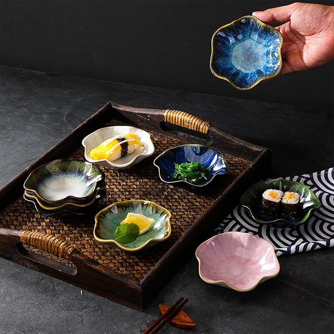 Ceramic Trinket Dish, Ring Tray, Decorative Jewelry Dish, Decoration Plate for Earrings, Rings, Jewelry Dish Holder, Key Bowl, Trinket Tray, Earring Holder for Women (Mist Green)