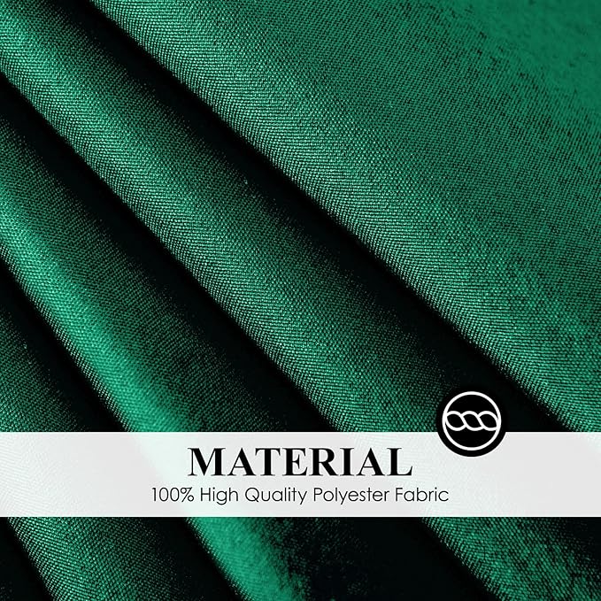 Round Tablecloth 2 Pack 90 Inch Dark Green Tablecloths Washable Decorative Linen Polyester Table Clothes Cover for Dining Table Banquets Buffet Parties and Wedding