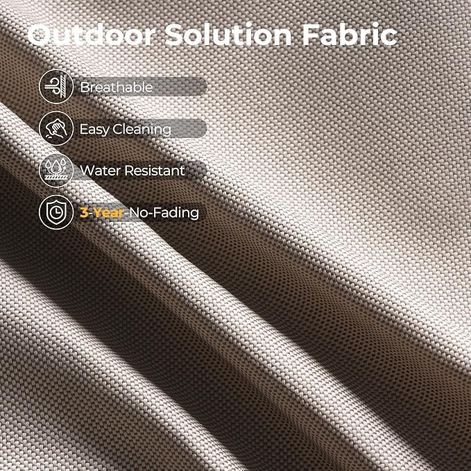 HOOOWOOO Outdoor Sectional Patio Furniture Set,6 Pieces Wicker Conversation Sets L Shaped Couch,Extra Deep Out Door Sofa Outside Furniture,Beige