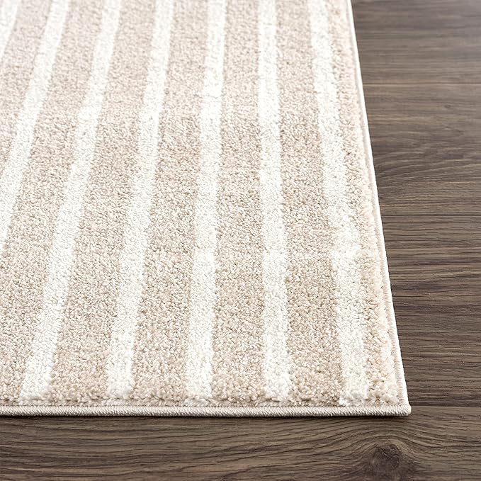 Abani Area Rug for Living Room -Nuevo 5' x 8' Beige Arch Pattern Area Rug, Soft and Durable Living Room Rug, Stain and Fade Resistant, Chic Modern Design, Pet & Kid Friendly