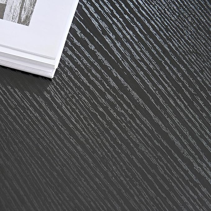 Farmhouse Coffee Table for Living Room, Wood Square Coffee Tables, 31.5" W x 31.5" D, Black