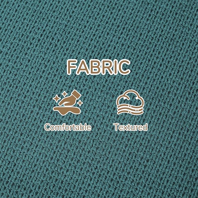 Peace nest Comfy Accent Chair Modern Living Room Bedroom Armchair with Mental Frame Comfortable Shredded Foam Cushion for Balcony Lounge Reading Meeting Room Blue