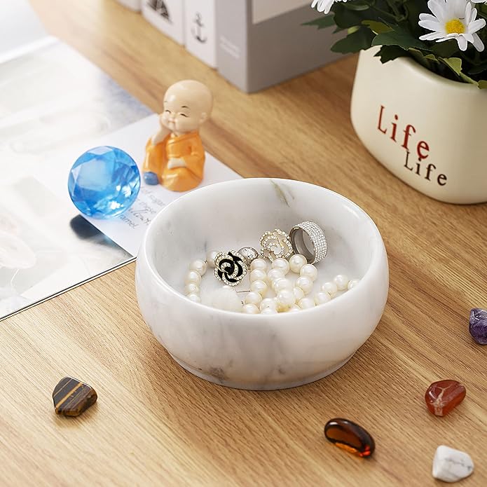Marble Jewelry Dish - Rings Holder