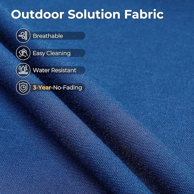 HOOOWOOO Outdoor Sectional Patio Furniture Set,9 Pieces Wicker Conversation Sets L Shaped Couch,Extra Deep Out Door Sofa Outside Furniture with Swivel Chairs,Navy Blue