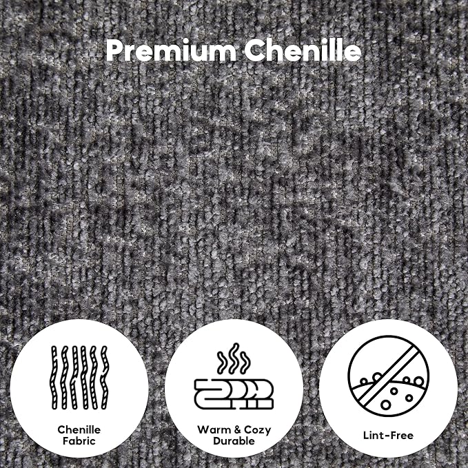Convertible Floor Sofa Bed with Fixed-Shape Frame, Modular Chenille Folding Mattress Couch with Armrest, Floor Sofa Lounge Couch for Living Room Bedroom Lounge Studio,Dark Grey