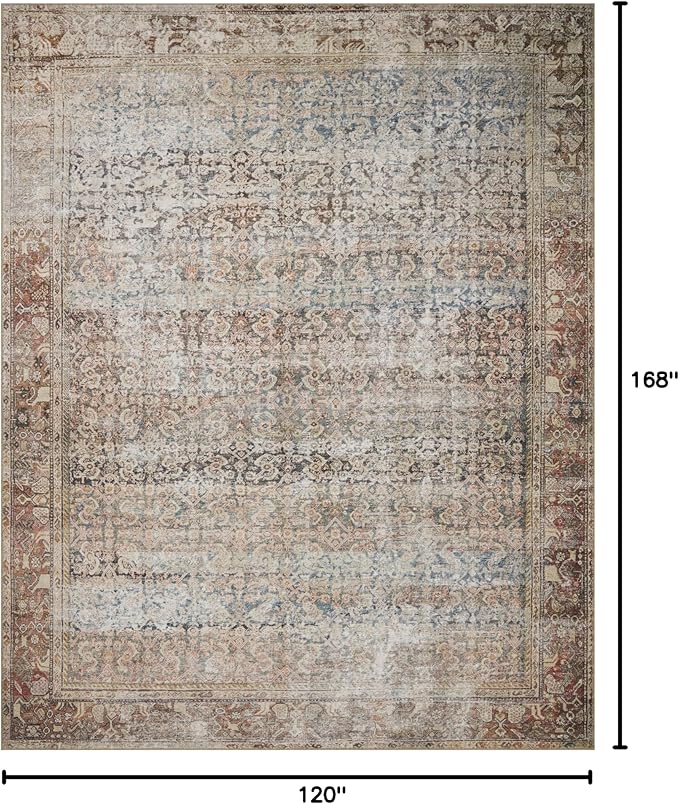 Loloi Amber Lewis Georgie Collection GER-09 Multi/Spice 10'-0" x 14'-0", .19" Pile Height, Area Rug