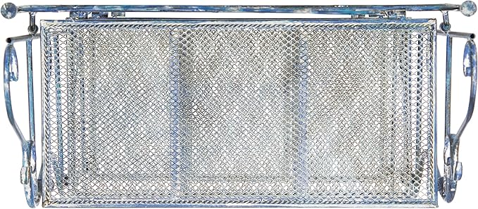SAFAVIEH Outdoor Collection Torus Antique Blue 3-Tier Shelf (Fully Assembled)