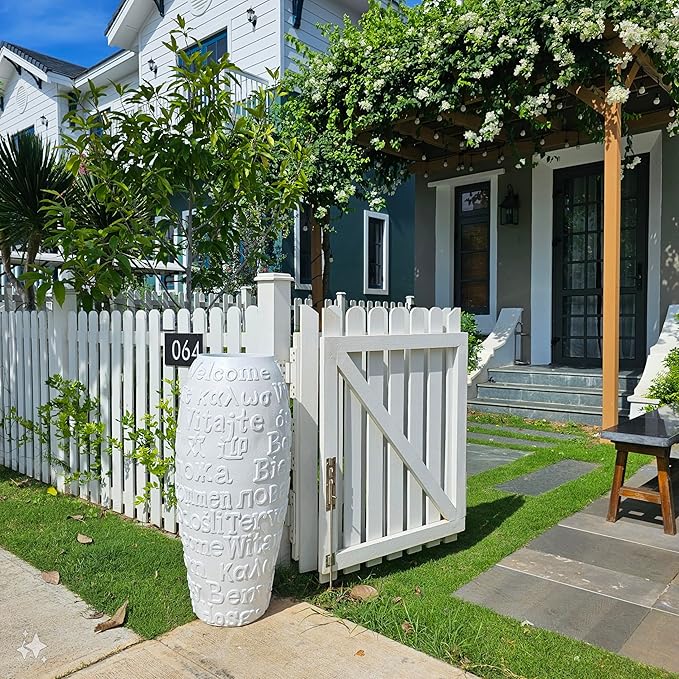 Welcome Fiberstone Planter, Fiberstone Large Indoor Plant Pots, Planter for Indoor/Outdoor