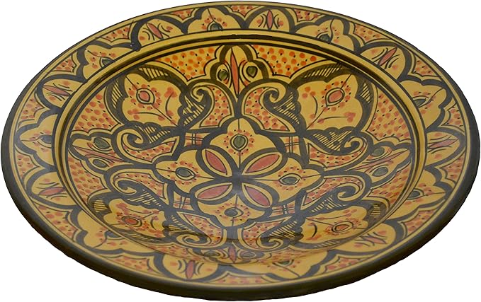 Ceramic Plates Handmade Moroccan Plate Serving 12 Inches Decorative Bowl