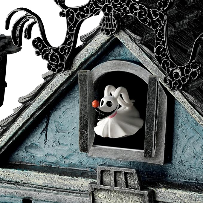 The Bradford Exchange The Nightmare Before Christmas Cuckoo Clock, 21 inches, Musical, Light-Up, Limited Edition