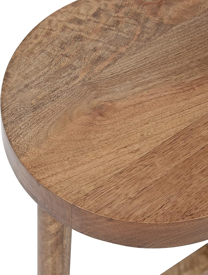 Kate and Laurel Fitley Modern 3 Tier Freestanding Plant Stand; 16 x 16 x 35; Natural Wood; Decorative Handcrafted Wood Plant Stand with Farmhouse Finish