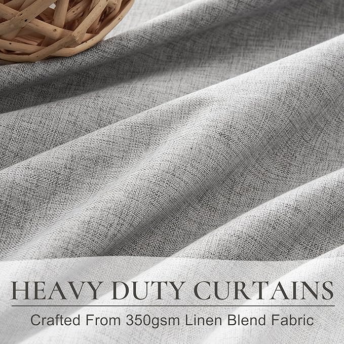 Light Grey Blackout Curtains 70 Inches Extra Wide Pinch Pleated for Sliding Glass Door 2 Panels Set,Viral 96 Inch Long Curtain for Bedroom Thermal Large Window Heavy Drapes (W70xL96x 2 Panels Gray)