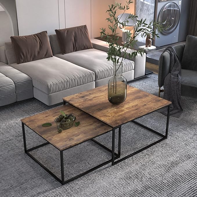 Coffee Tables Nesting Coffee Table Set Living Room Tables Rectangular Coffee Table for Living Room