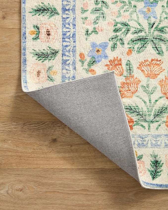 Loloi Rifle Paper Co. Eden Collection EDE-02 Mughal Garden Cream 2'-3" x 3'-9" Accent Rug