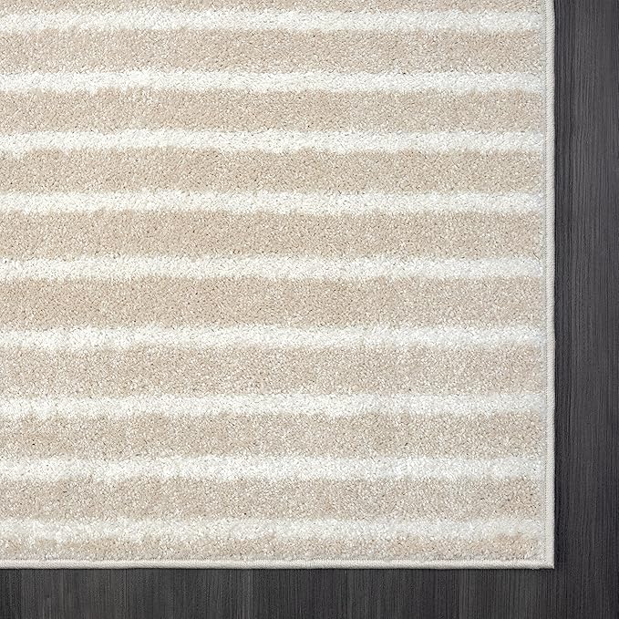 Abani Area Rug for Living Room - Nuevo 2' 6" x 6' Beige Arch Pattern Area Rug, Soft and Durable Living Room Rug, Stain and Fade Resistant, Chic Modern Design, Pet & Kid Friendly