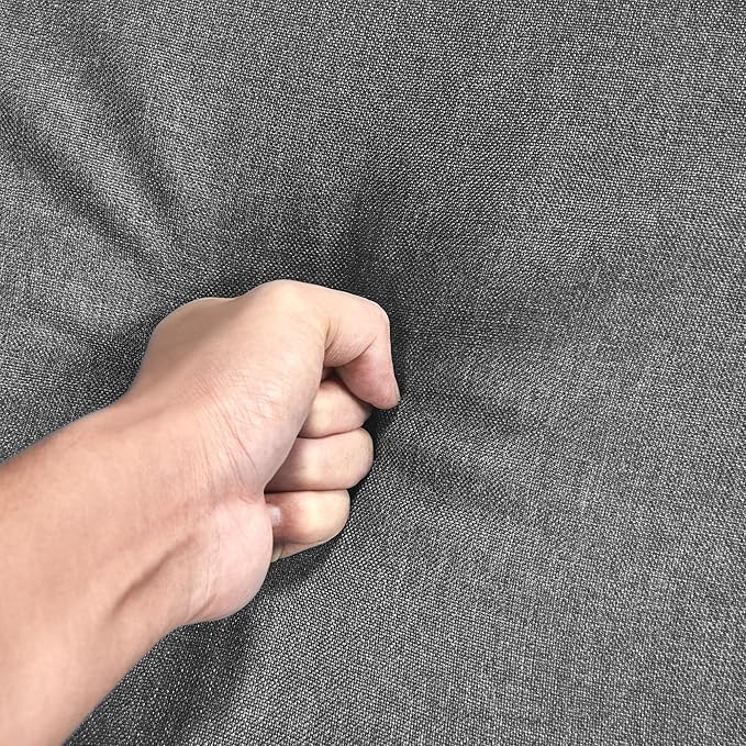 Yaheetech Modern Living Room Chair, Mid-Century Armchair Button Tufted Back and Wood Legs, Vintage Lounge Chair for Bedroom/Home Office/Study, Gray